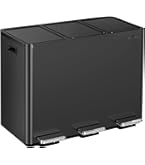 Amazon｜SONGMICS ゴミ箱 ダストボックス ペダル式 3分別 3×18L